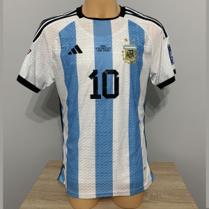 Argentína férfi mérkőzés mez 2022 ×hazai-2022 Katar VB-MESSI #10× XL