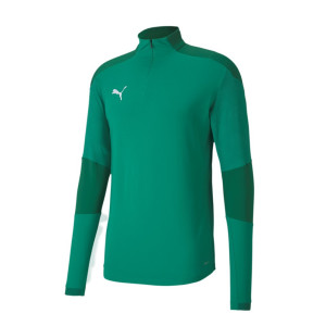 Puma teamFINAL 21 1/4 Zip férfi felső ×zöld× S