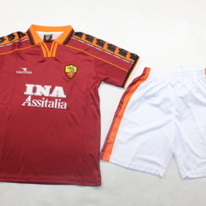 AS Roma gyerek Retro mez+nadrág 1998/99 ×hazai×