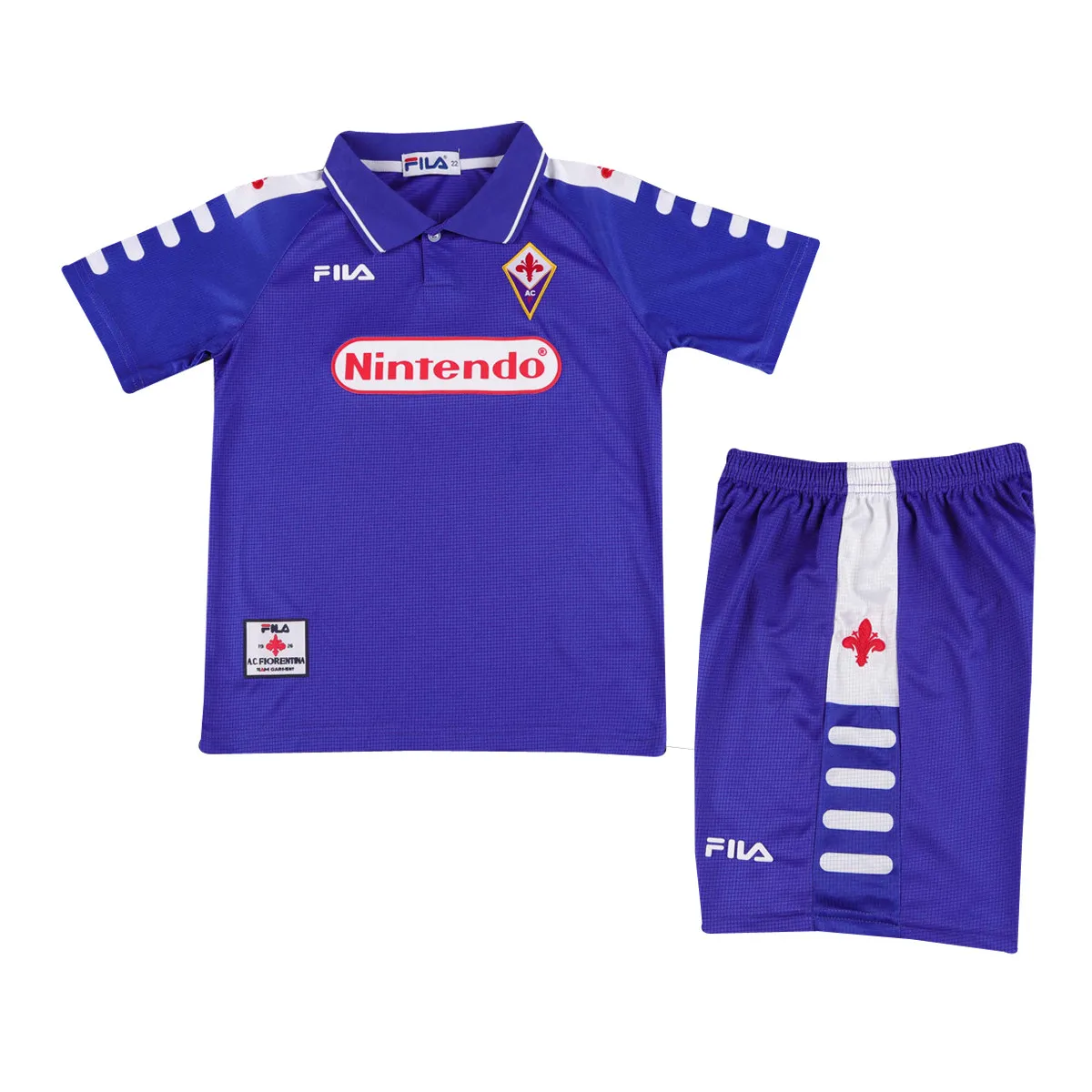 ACF Fiorentina gyerek retro mez+nadrág 1998/99 ×hazai×