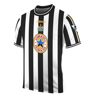 Newcastle United férfi Retro mez 1998 ×hazai×