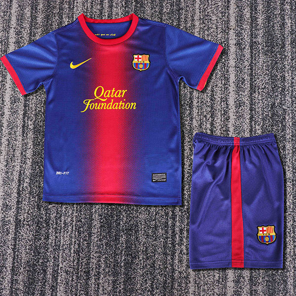 Barcelona gyerek Retro mez+nadrág 2012/13 ×hazai×