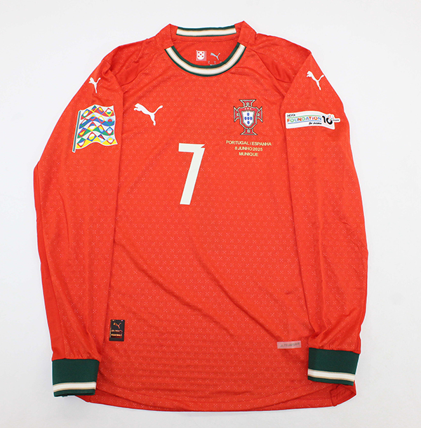 Portugália férfi hosszú ujjú szurkolói mez 2025 ×hazai-UEFA NL döntő× RONALDO #7