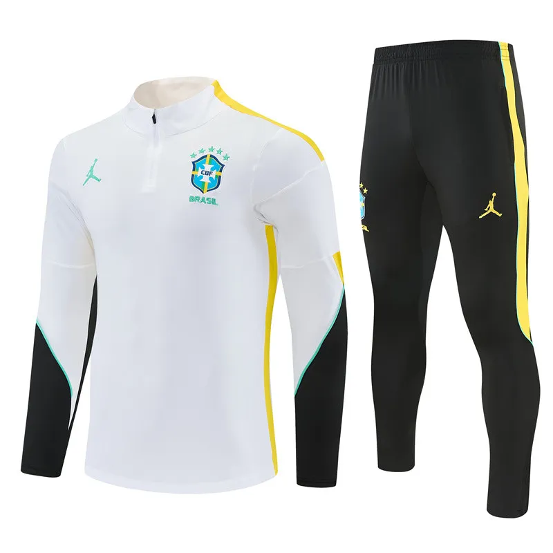 Brazília férfi melegítő mellig zippzáras pulóverrel 2026 ×JORDAN-több színben×