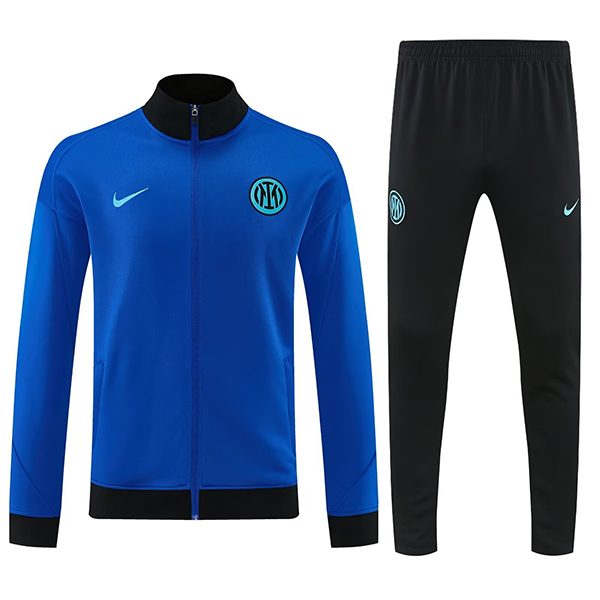 Inter Milan férfi melegítő teljes zippes pulóverrel 2025/26 ×kék-fekete×